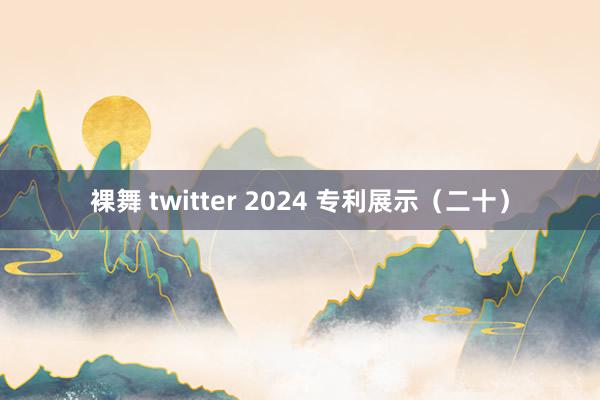 裸舞 twitter 2024 专利展示（二十）