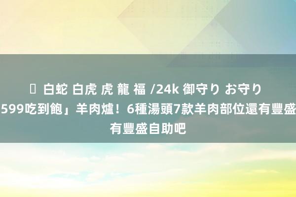 ✨白蛇 白虎 虎 龍 福 /24k 御守り お守り 台中「599吃到飽」羊肉爐！6種湯頭7款羊肉部位　還有豐盛自助吧