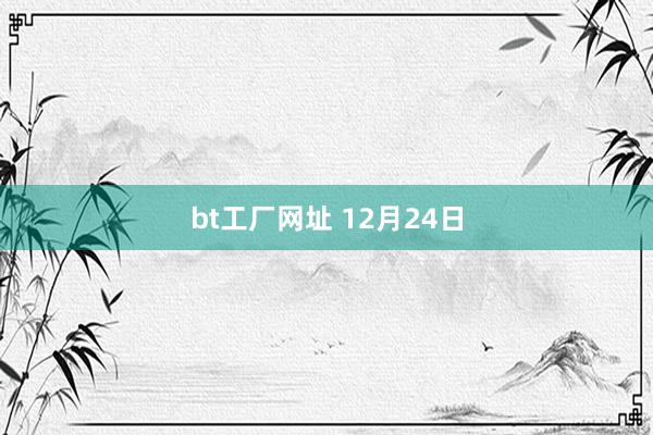 bt工厂网址 12月24日