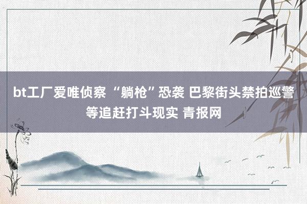 bt工厂爱唯侦察 “躺枪”恐袭 巴黎街头禁拍巡警等追赶打斗现实 青报网